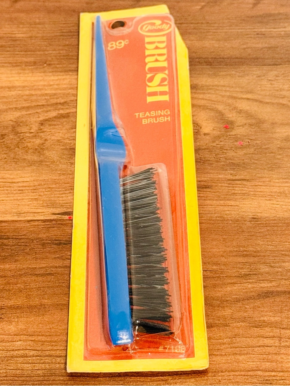 Vintage 70s 1975 Goody Blue Teasing Brush Hairbrush OLD STOCK NWT